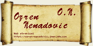 Ozren Nenadović vizit kartica